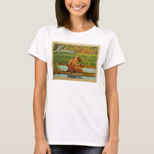 Katmai National Park Bears Vintage T-Shirt