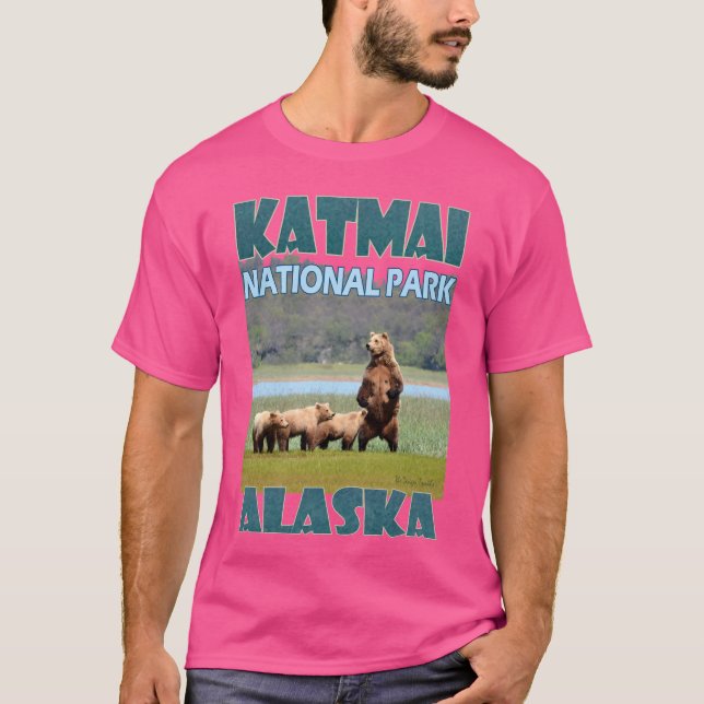 Katmai National Park in Alaska T-Shirt (Front)