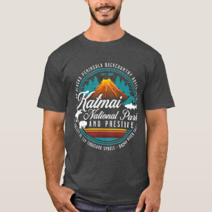 Katmai National Park Preserve Alaska Bear Salmon T-Shirt