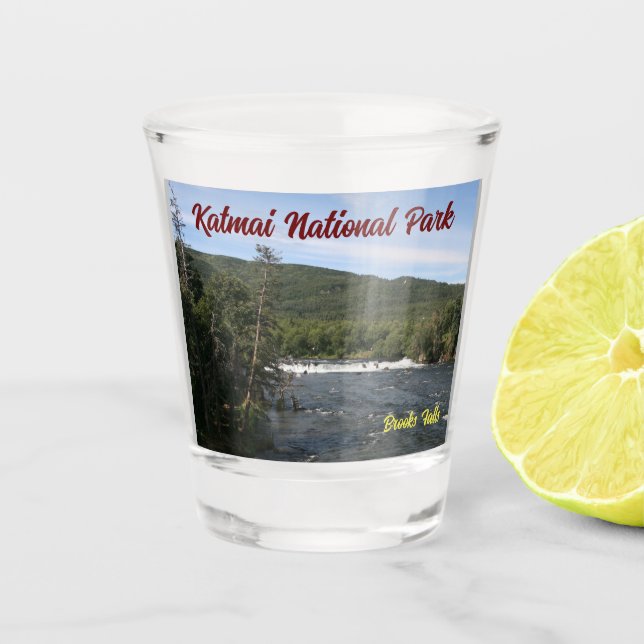 Katmai National Park Shot Glass (Front)
