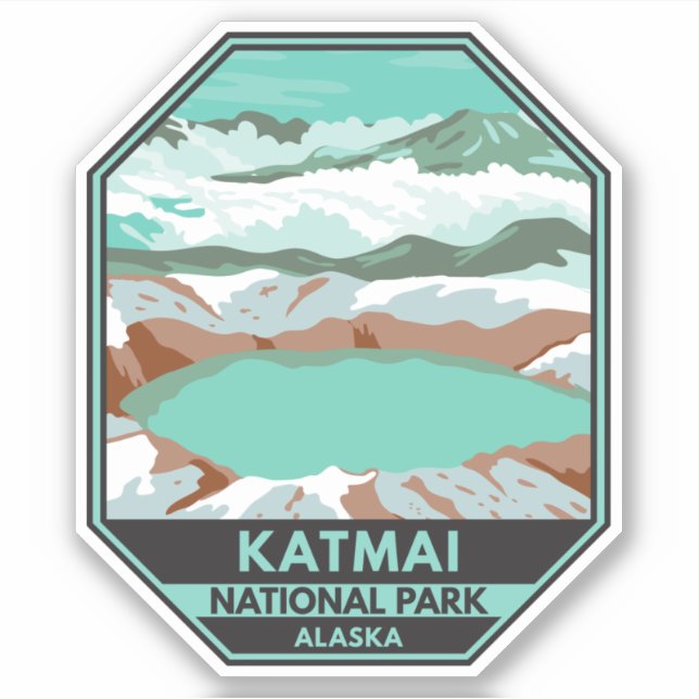Katmai National Park Summit Crater Lake Alaska (Front)