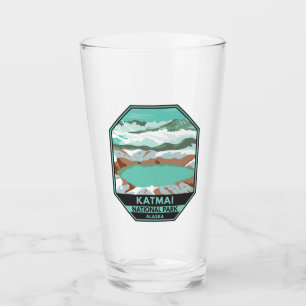 Katmai National Park Summit Crater Lake Alaska  Glass