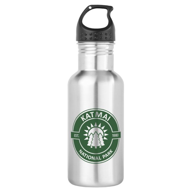 Katmai National Park Sun Trees 532 Ml Water Bottle (Front)