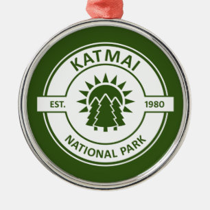 Katmai National Park Sun Trees Metal Tree Decoration