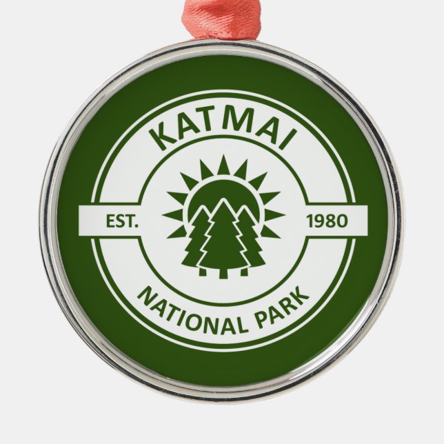 Katmai National Park Sun Trees Metal Tree Decoration (Front)