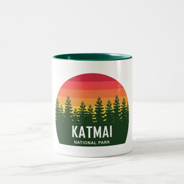Katmai National Park Two-Tone Coffee Mug (Center)