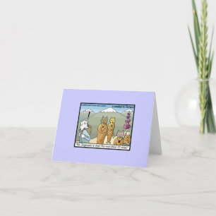 Katmandu & Dogmandu Cartoon Funny Note Card