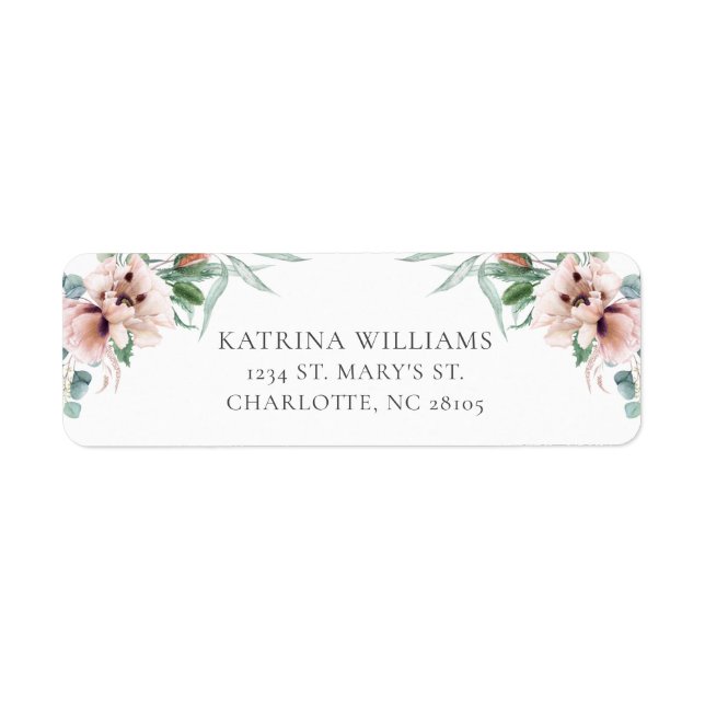 Katrina Boho Chic Pink Floral Wedding (Front)