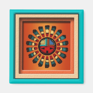 Katsina (Kachina) Sun Face Magnet