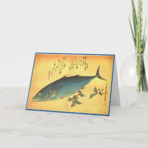Katsuo (Skipjack Tuna) - Hiroshige's Colourful Fis Card