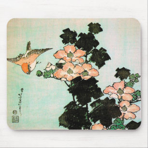 Katsushika Hokusai (葛飾北斎) - Hibiscus and S Mouse Mat