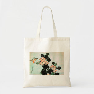 Katsushika Hokusai (葛飾北斎) - Hibiscus and S Tote Bag