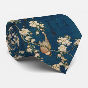 Katsushika Hokusai 葛飾 北斎 Goldfinch and Che Tie