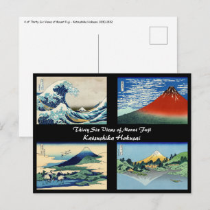 Katsushika Hokusai - 36 Views of Mount Fuji Postcard