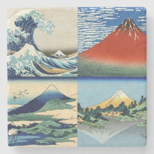 Katsushika Hokusai - 36 Views of Mount Fuji Stone Coaster
