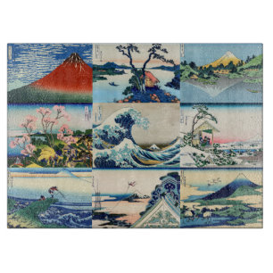 Katsushika Hokusai - 36 Views of Mt Fuji Selection Cutting Board