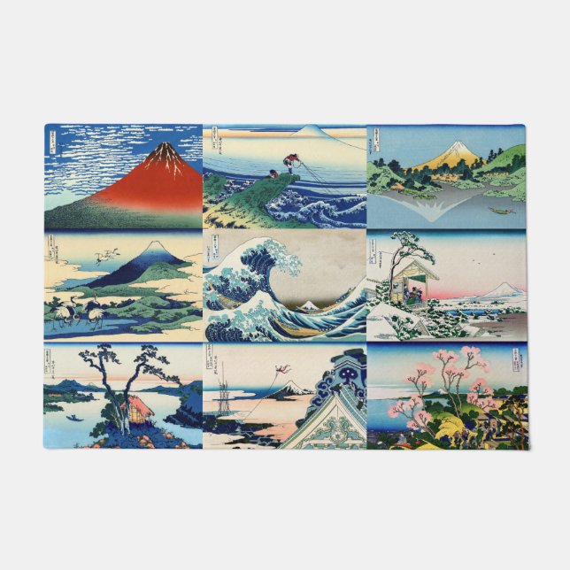 Katsushika Hokusai - 36 Views of Mt Fuji Selection Doormat (Front)