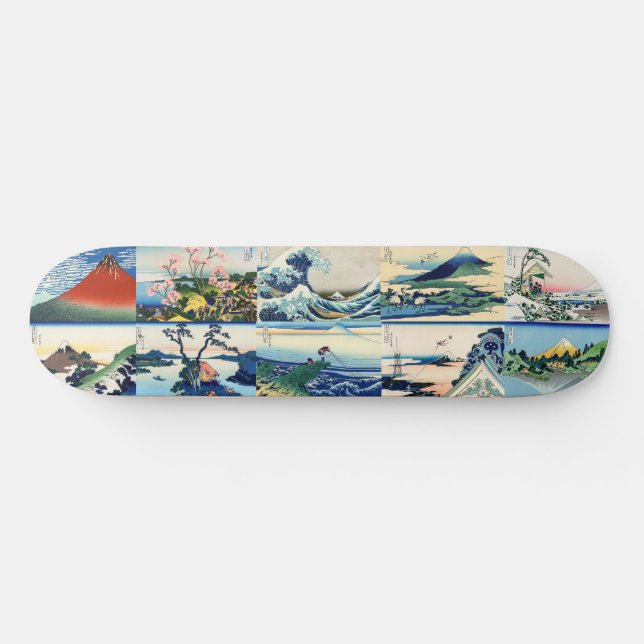 Katsushika Hokusai - 36 Views of Mt Fuji Selection Skateboard (Horz)