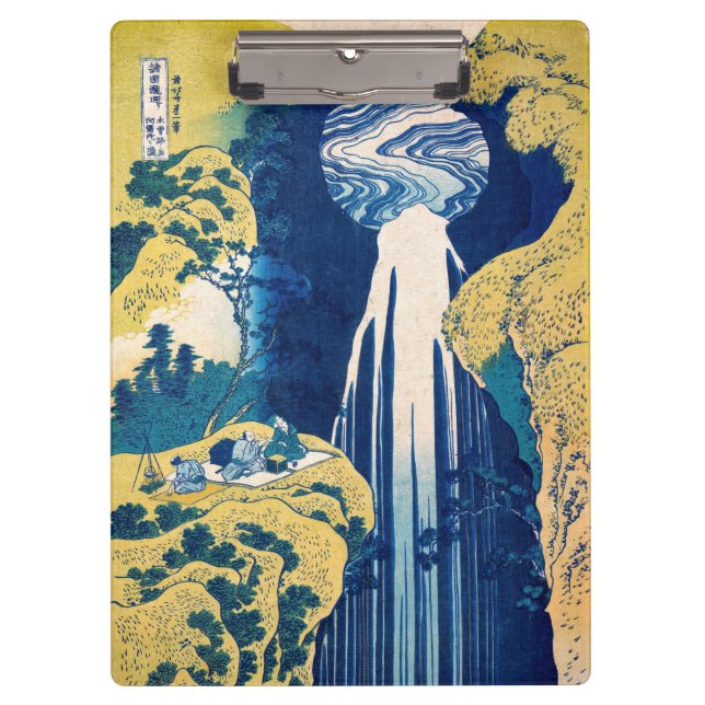 Katsushika Hokusai - Amida Falls Clipboard (Front)
