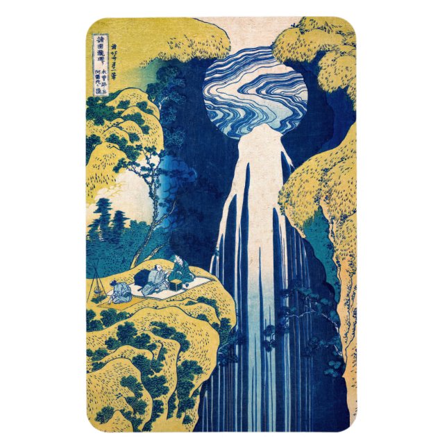Katsushika Hokusai - Amida Falls Magnet (Vertical)