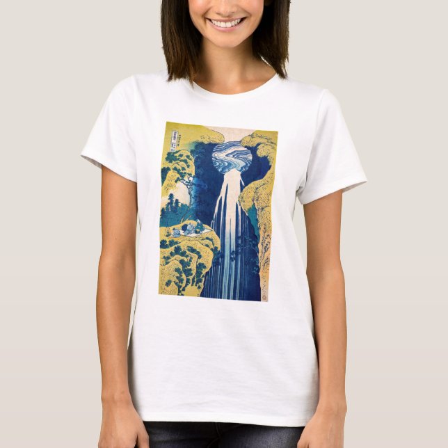 Katsushika Hokusai - Amida Falls T-Shirt (Front)