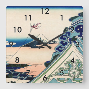 Katsushika Hokusai - Asakusa Honganji temple, Edo Square Wall Clock