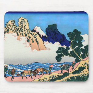 Katsushika Hokusai - Back of Fuji, Minobu river Mouse Mat