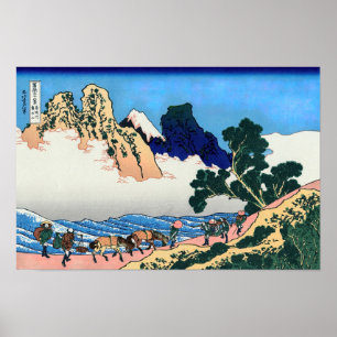Katsushika Hokusai - Back of Fuji, Minobu river Poster
