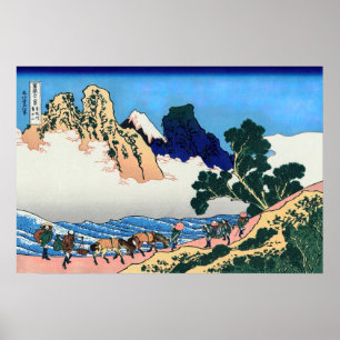 Katsushika Hokusai - Back of Fuji, Minobu river Poster