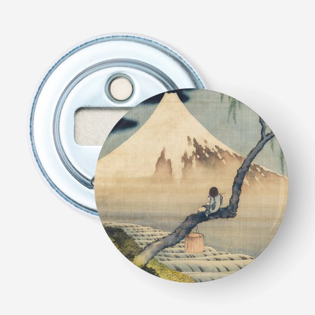 Katsushika Hokusai - Boy Viewing Mount Fuji Bottle Opener (Front)