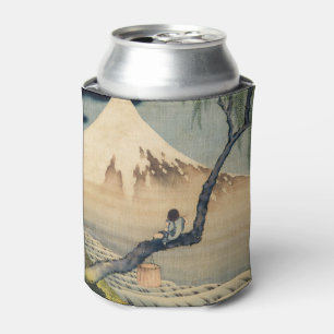 Katsushika Hokusai - Boy Viewing Mount Fuji Can Cooler