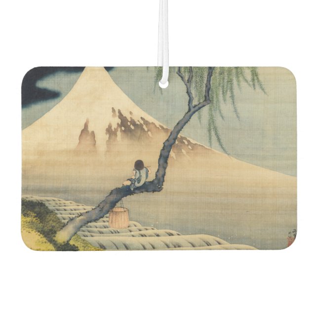 Katsushika Hokusai - Boy Viewing Mount Fuji Car Air Freshener (Front)