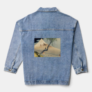 Katsushika Hokusai - Boy Viewing Mount Fuji Denim Jacket