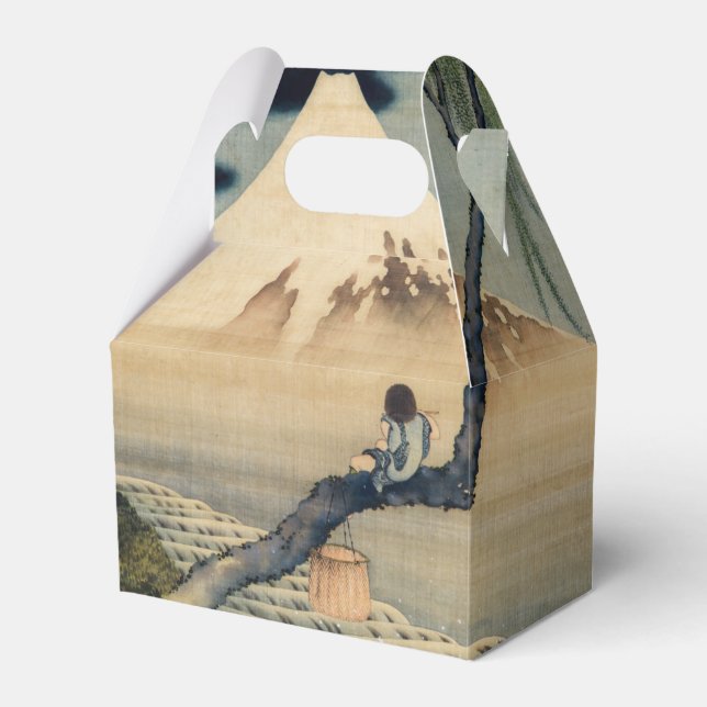 Katsushika Hokusai - Boy Viewing Mount Fuji Favour Box (Front Side)