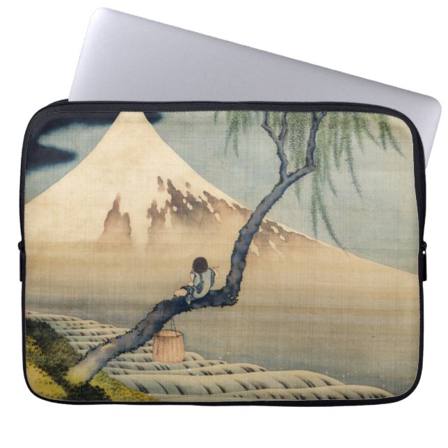 Katsushika Hokusai - Boy Viewing Mount Fuji Laptop Sleeve (Front)