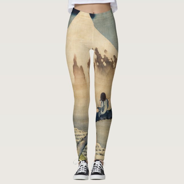 Katsushika Hokusai - Boy Viewing Mount Fuji Leggings (Front)