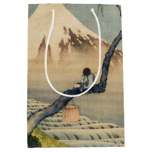 Katsushika Hokusai - Boy Viewing Mount Fuji Medium Gift Bag