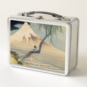 Katsushika Hokusai - Boy Viewing Mount Fuji Metal Lunch Box