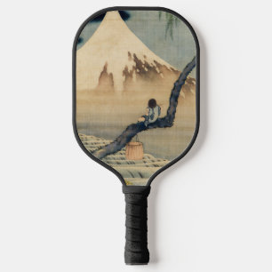 Katsushika Hokusai - Boy Viewing Mount Fuji Pickleball Paddle
