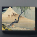 Katsushika Hokusai - Boy Viewing Mount Fuji Plaque<br><div class="desc">Boy Viewing Mount Fuji - Katsushika Hokusai,  Ink and colour on silk,  1839 (Edo Period)</div>