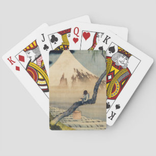 Katsushika Hokusai - Boy Viewing Mount Fuji Playing Cards