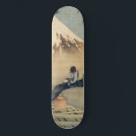 Katsushika Hokusai - Boy Viewing Mount Fuji Skateboard<br><div class="desc">Boy Viewing Mount Fuji - Katsushika Hokusai, Ink and colour on silk, 1839 (Edo Period)</div>