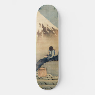 Katsushika Hokusai - Boy Viewing Mount Fuji Skateboard