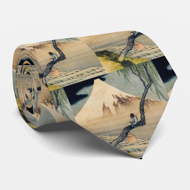 Katsushika Hokusai - Boy Viewing Mount Fuji Tie (Rolled)