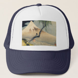 Katsushika Hokusai - Boy Viewing Mount Fuji Trucker Hat
