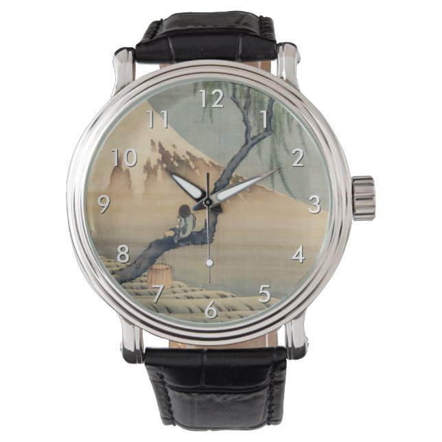 Katsushika Hokusai - Boy Viewing Mount Fuji Watch (Front)