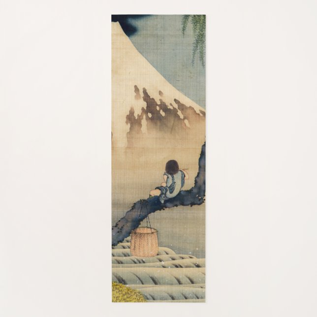 Katsushika Hokusai - Boy Viewing Mount Fuji Yoga Mat (Front)