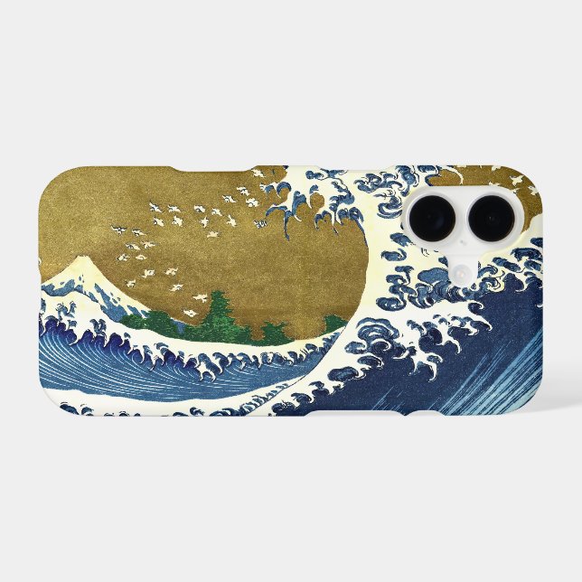 Katsushika Hokusai - Coloured Big Wave (Back (Horizontal))