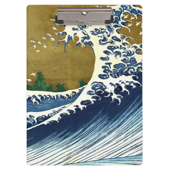 Katsushika Hokusai - Coloured Big Wave Clipboard (Front)