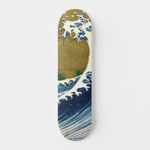 Katsushika Hokusai - Coloured Big Wave Skateboard